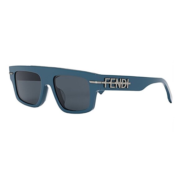 NEW FENDI MEN SUNGLASSES SQUARE BLUE GREY FENDI FE40091U 90V EYEWEAR
